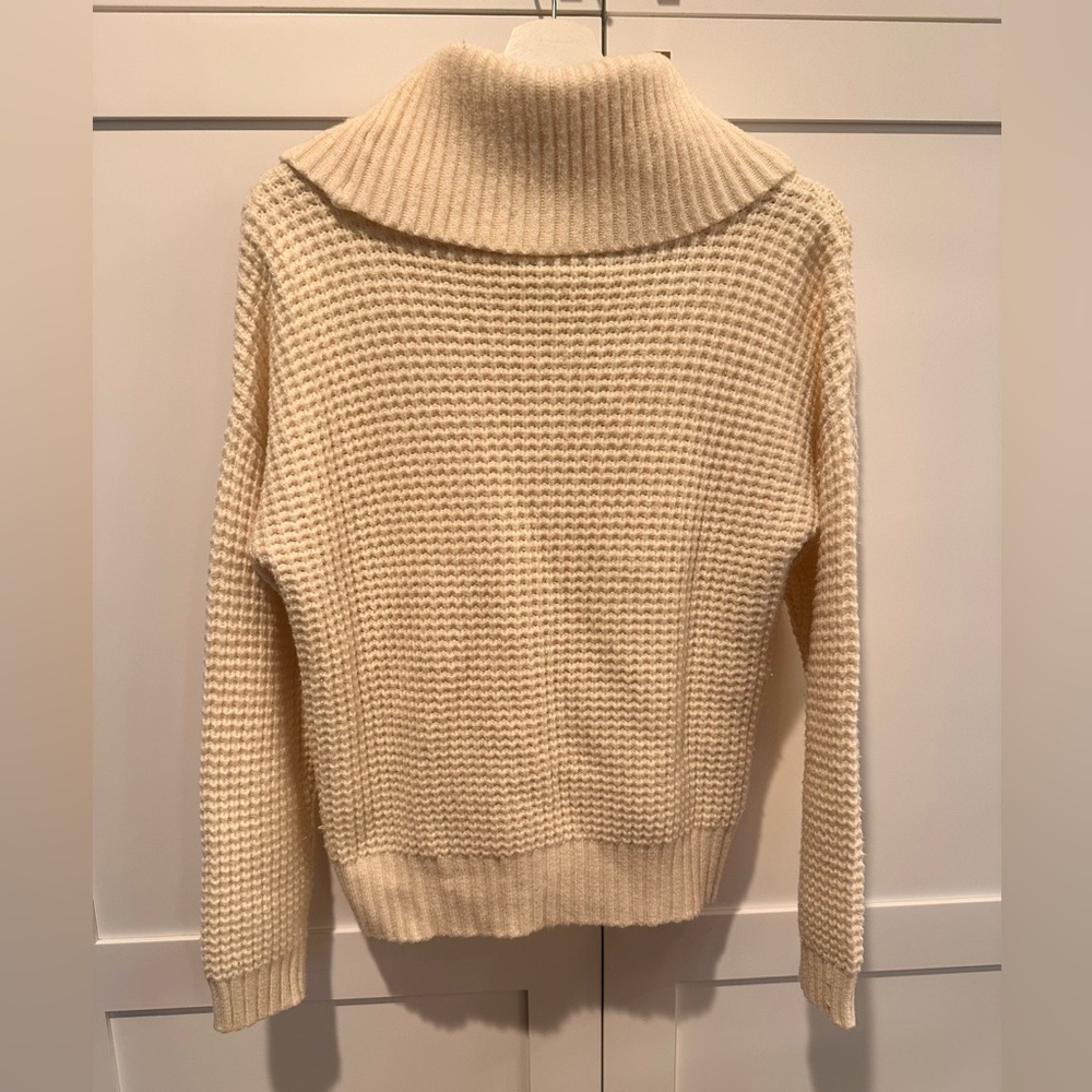 Modcloth Cream Cowl Neck Sweater - Picture 4 of 4